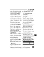 Preview for 159 page of EGO LM2010E Operator'S Manual