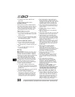 Preview for 160 page of EGO LM2010E Operator'S Manual