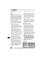 Preview for 172 page of EGO LM2010E Operator'S Manual