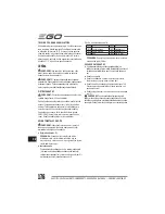 Preview for 176 page of EGO LM2010E Operator'S Manual