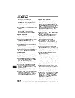 Preview for 182 page of EGO LM2010E Operator'S Manual