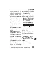 Preview for 183 page of EGO LM2010E Operator'S Manual