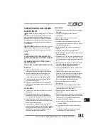 Preview for 193 page of EGO LM2010E Operator'S Manual