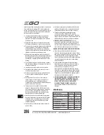 Preview for 196 page of EGO LM2010E Operator'S Manual