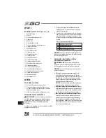 Preview for 210 page of EGO LM2010E Operator'S Manual