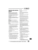 Preview for 217 page of EGO LM2010E Operator'S Manual