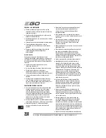 Preview for 218 page of EGO LM2010E Operator'S Manual