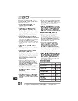 Preview for 220 page of EGO LM2010E Operator'S Manual