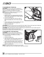 Предварительный просмотр 16 страницы EGO LM2100 Operator'S Manual
