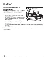 Предварительный просмотр 18 страницы EGO LM2100 Operator'S Manual