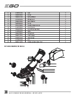 Preview for 38 page of EGO LM2100 Operator'S Manual
