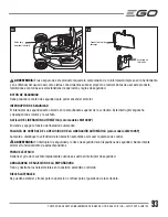 Preview for 93 page of EGO LM2100 Operator'S Manual