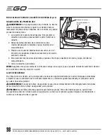 Предварительный просмотр 98 страницы EGO LM2100 Operator'S Manual
