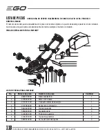 Preview for 118 page of EGO LM2100 Operator'S Manual