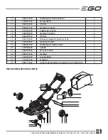 Preview for 119 page of EGO LM2100 Operator'S Manual