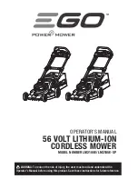 EGO LM2100E Operator'S Manual preview