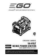 EGO Nexus PST3040 Operator'S Manual предпросмотр