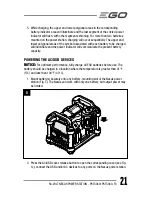 Предварительный просмотр 21 страницы EGO Nexus PST3040 Operator'S Manual
