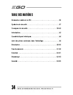 Preview for 34 page of EGO Nexus PST3040 Operator'S Manual