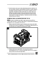 Предварительный просмотр 87 страницы EGO Nexus PST3040 Operator'S Manual