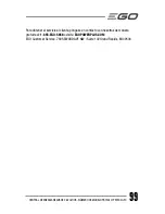 Предварительный просмотр 99 страницы EGO Nexus PST3040 Operator'S Manual