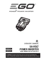 Preview for 1 page of EGO PAD1500 Operator'S Manual