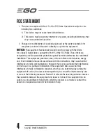 Предварительный просмотр 4 страницы EGO PAD1500 Operator'S Manual