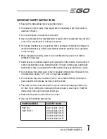 Предварительный просмотр 7 страницы EGO PAD1500 Operator'S Manual