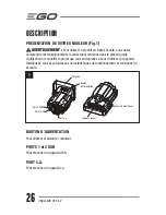 Preview for 26 page of EGO PAD1500 Operator'S Manual