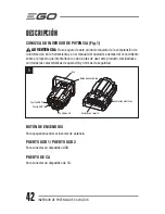 Preview for 42 page of EGO PAD1500 Operator'S Manual