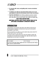 Предварительный просмотр 8 страницы EGO PH1400 Operator'S Manual