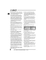 Предварительный просмотр 8 страницы EGO Power+ BC1500E Operator'S Manual