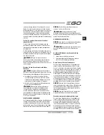 Preview for 21 page of EGO Power+ BC1500E Operator'S Manual