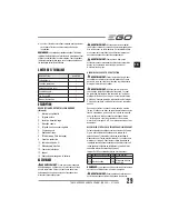 Preview for 29 page of EGO Power+ BC1500E Operator'S Manual