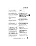 Preview for 37 page of EGO Power+ BC1500E Operator'S Manual