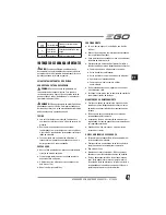 Preview for 47 page of EGO Power+ BC1500E Operator'S Manual