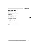 Preview for 53 page of EGO Power+ BC1500E Operator'S Manual