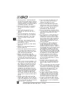 Preview for 58 page of EGO Power+ BC1500E Operator'S Manual