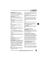 Preview for 61 page of EGO Power+ BC1500E Operator'S Manual