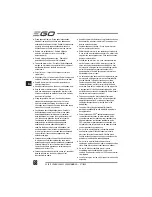 Preview for 68 page of EGO Power+ BC1500E Operator'S Manual