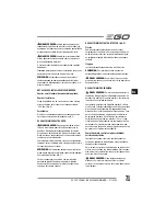 Предварительный просмотр 71 страницы EGO Power+ BC1500E Operator'S Manual