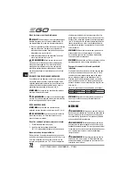 Preview for 72 page of EGO Power+ BC1500E Operator'S Manual