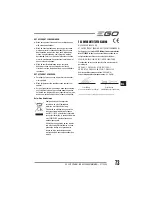 Preview for 73 page of EGO Power+ BC1500E Operator'S Manual