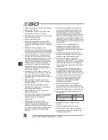 Предварительный просмотр 78 страницы EGO Power+ BC1500E Operator'S Manual