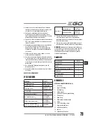 Preview for 79 page of EGO Power+ BC1500E Operator'S Manual