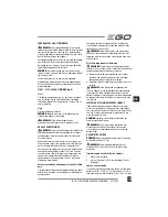 Предварительный просмотр 81 страницы EGO Power+ BC1500E Operator'S Manual