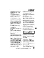 Preview for 87 page of EGO Power+ BC1500E Operator'S Manual