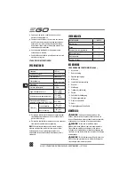 Preview for 88 page of EGO Power+ BC1500E Operator'S Manual