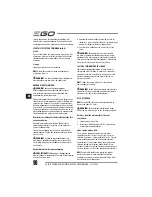 Preview for 90 page of EGO Power+ BC1500E Operator'S Manual