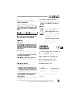 Preview for 91 page of EGO Power+ BC1500E Operator'S Manual